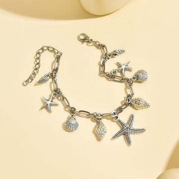 AK171 - Summer beach style retro starfish Anklet